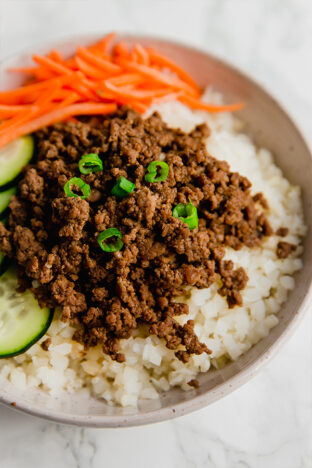 Korean Ground Beef Bowls - Unbound Wellness