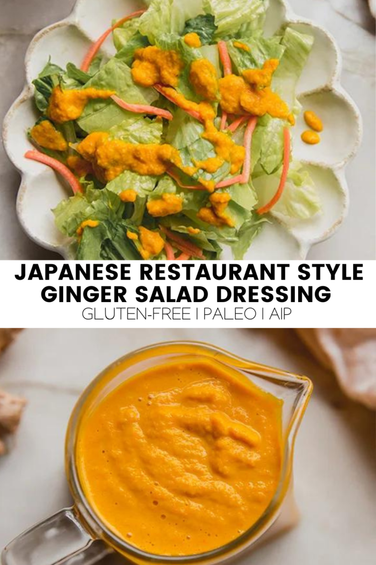 Japanese Restaurant Style Ginger Salad Dressing - Unbound Wellness