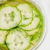quick pickled cucumbers