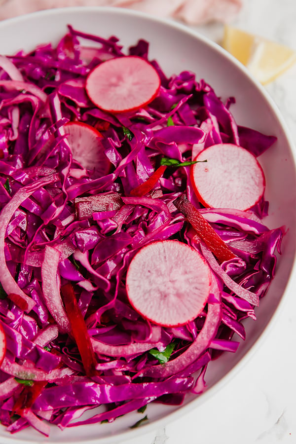 purple cabbage salad dressing