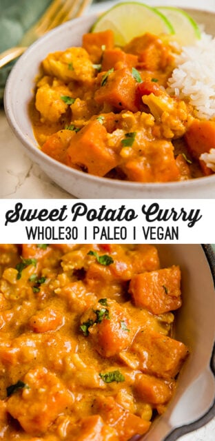 Sweet Potato Cauliflower Curry (Paleo, Whole30, Vegan) - Unbound Wellness