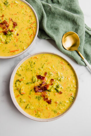 Broccoli Cheese Soup (Paleo, AIP, Whole30, Vegan Option) - Unbound Wellness