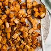 oven roasted rutabaga on plate