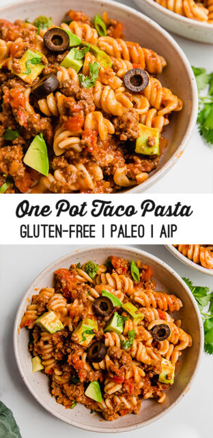 One Pot Paleo Taco Pasta - Unbound Wellness