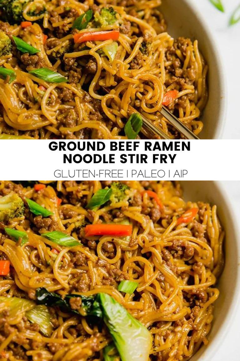 Ground Beef Ramen Noodle Stir Fry (Gluten-Free) - Unbound Wellness