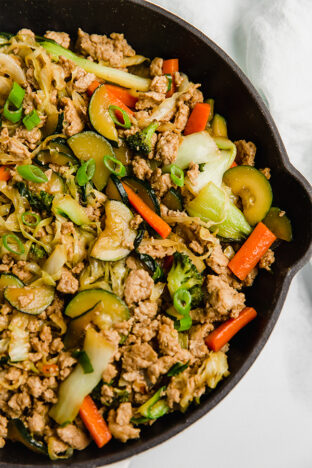 Ground Turkey & Vegetable Teriyaki Stir Fry - Unbound Wellness