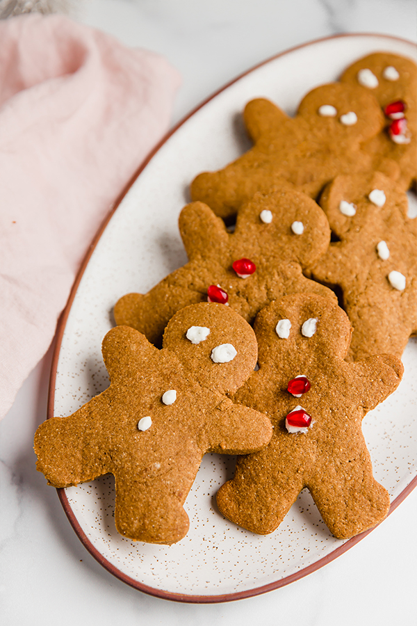 gingerbread cookies on a plate
