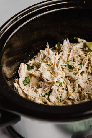 Slow Cooker Cilantro Lime Chicken Tacos - Unbound Wellness