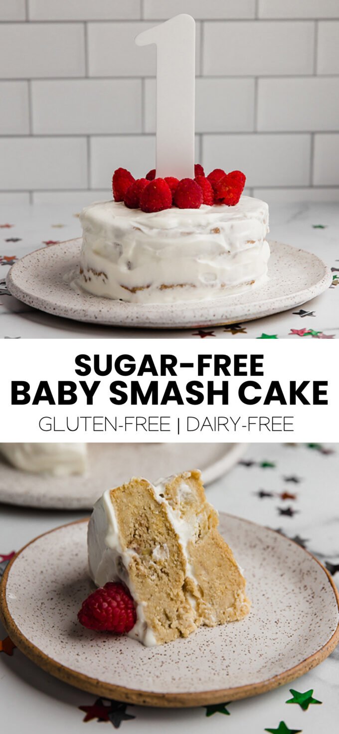 Healthy Baby Smash Cake Recipe {No added sugar}