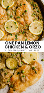 One Pan Lemon Chicken with Orzo (Gluten free, Paleo, AIP) - Unbound ...