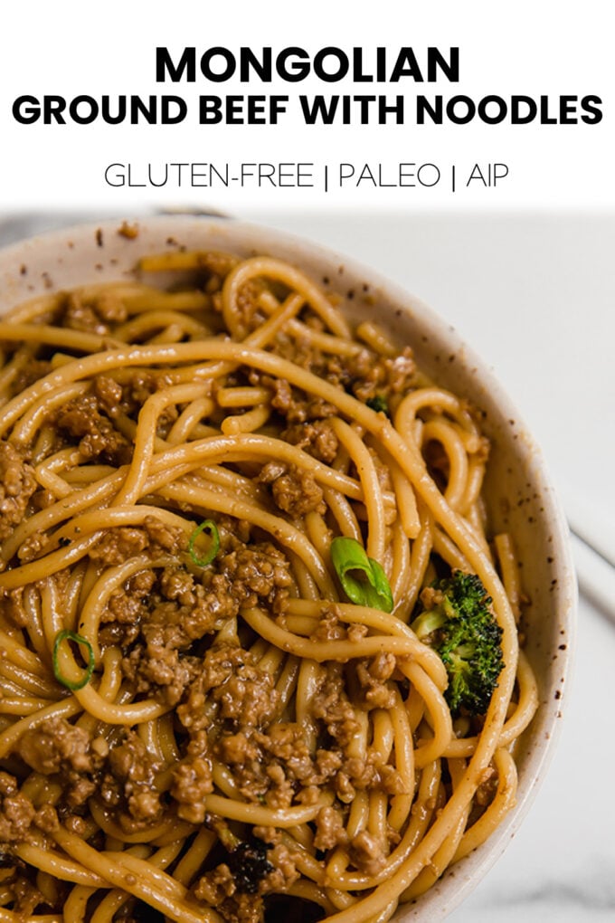 Mongolian Ground Beef with Noodles {Gluten-free, Paleo, AIP} - Unbound ...