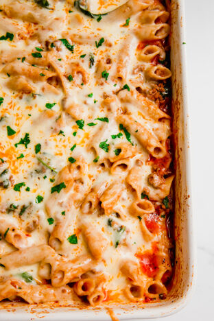 No Boil Pasta Bake {Gluten-free} - Unbound Wellness