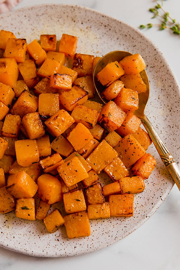 Air Fryer Butternut Squash Cubes - Cozy Cravings