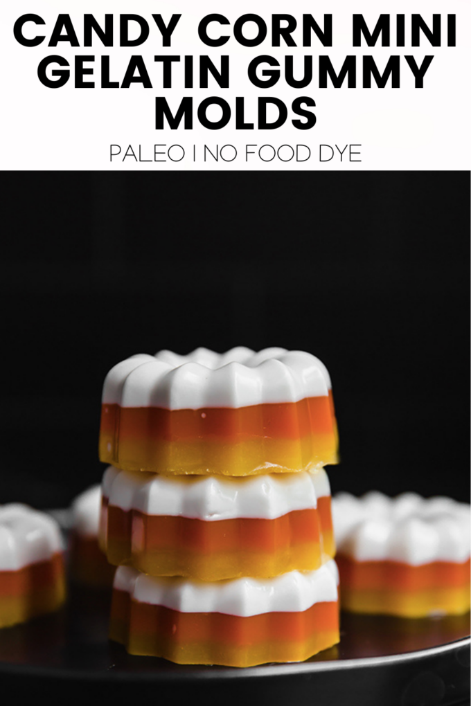 Candy Corn Mini Gelatin Gummy Molds (Paleo, No Food Dye) - Unbound Wellness