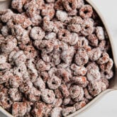 Bowl of gluten-free puppy chow.