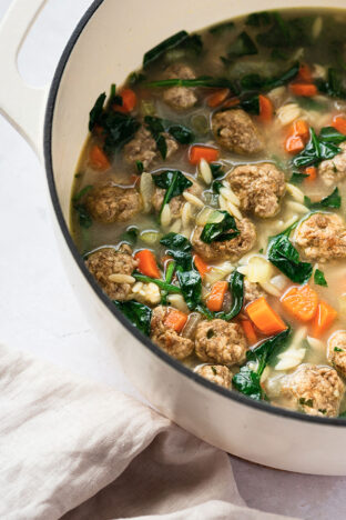 Italian Wedding Soup {Gluten-free, Dairy-free} - Unbound Wellness