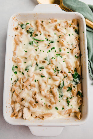 Chicken Alfredo No Boil Pasta Bake {Gluten Free, Paleo & AIP Option ...