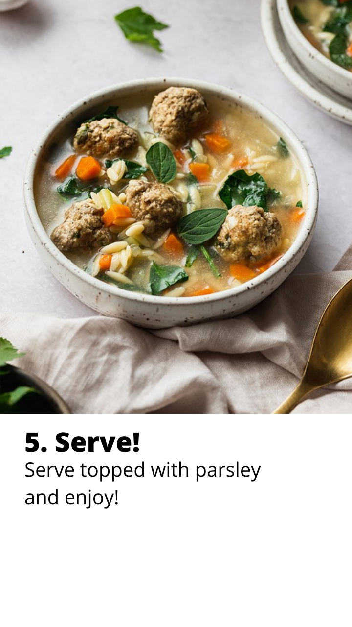 Italian Wedding Soup {Gluten-free, Dairy-free} - Unbound Wellness