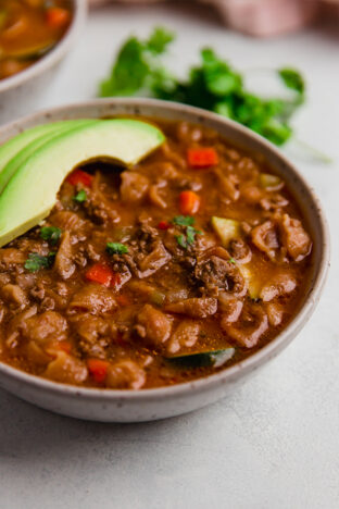 Conchitas Con Carne (Mexican Beef & Shells Soup) - Unbound Wellness