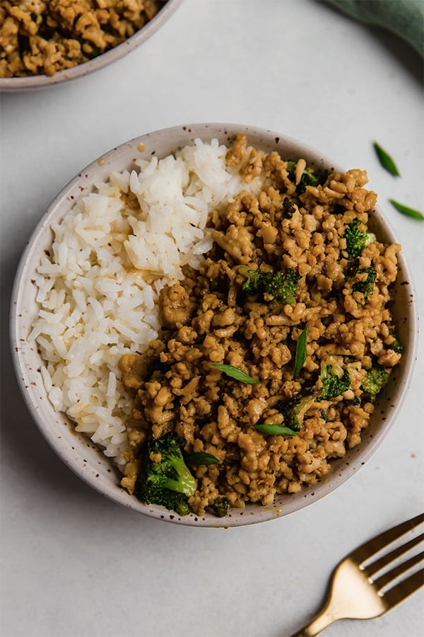 Ground Orange Chicken Bowls Unbound Wellness