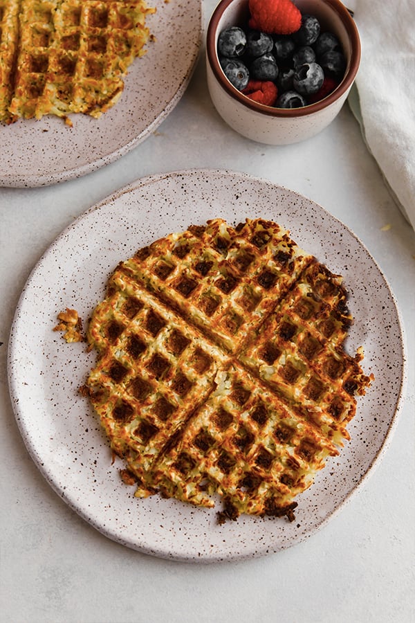 Hash Brown Waffles  No-Oil - EatPlant-Based