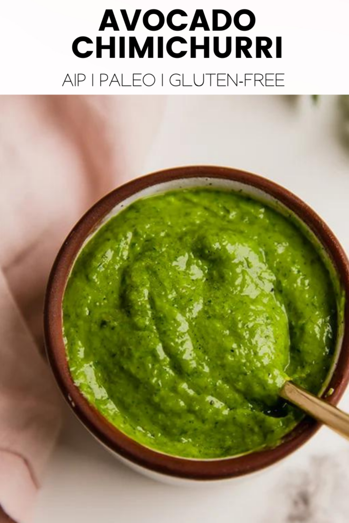 Avocado 2025 chimichurri sauce