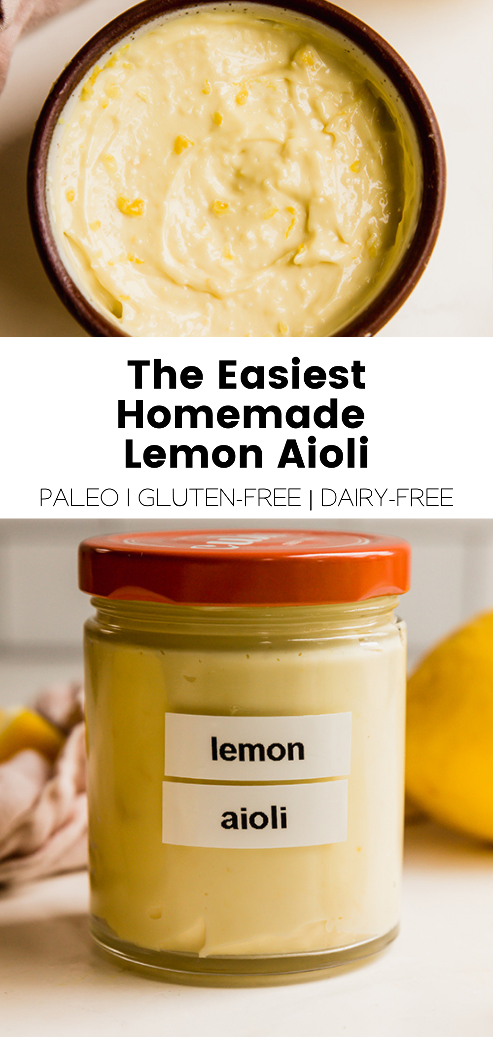 The Easiest Homemade Lemon Aioli - Unbound Wellness