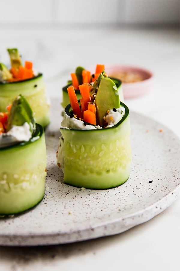 Salmon Rice Paper Sushi Roll - Unbound Wellness