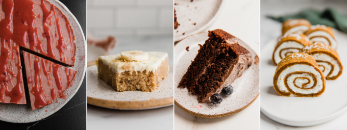 Gluten and dairy-free cakes