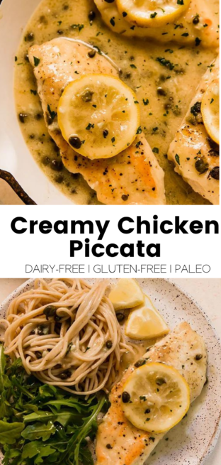 Creamy Chicken Piccata (Dairy Free) - Unbound Wellness