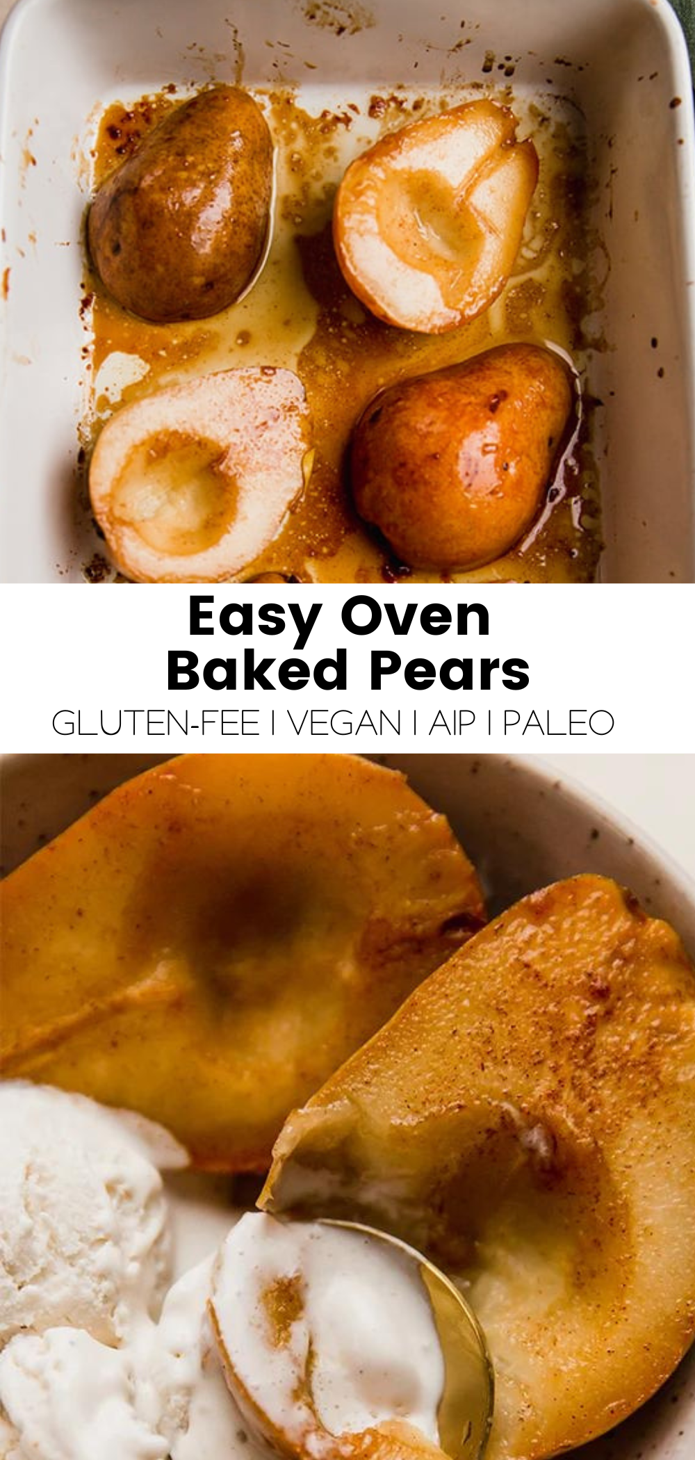 Easy Oven Baked Pears Unbound Wellness