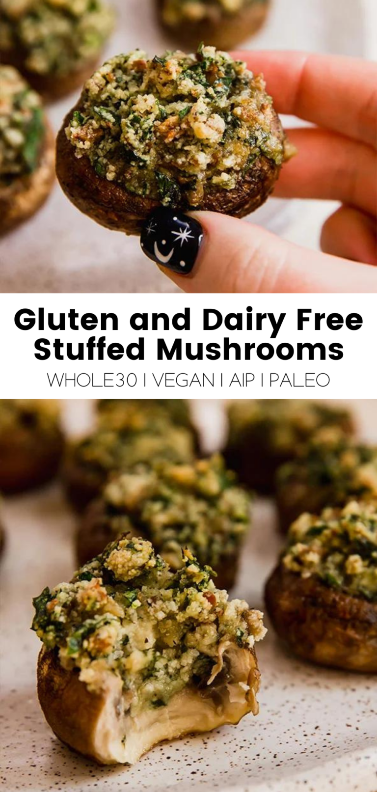 Gluten and Dairy Free Stuffed Mushrooms Unbound Wellness