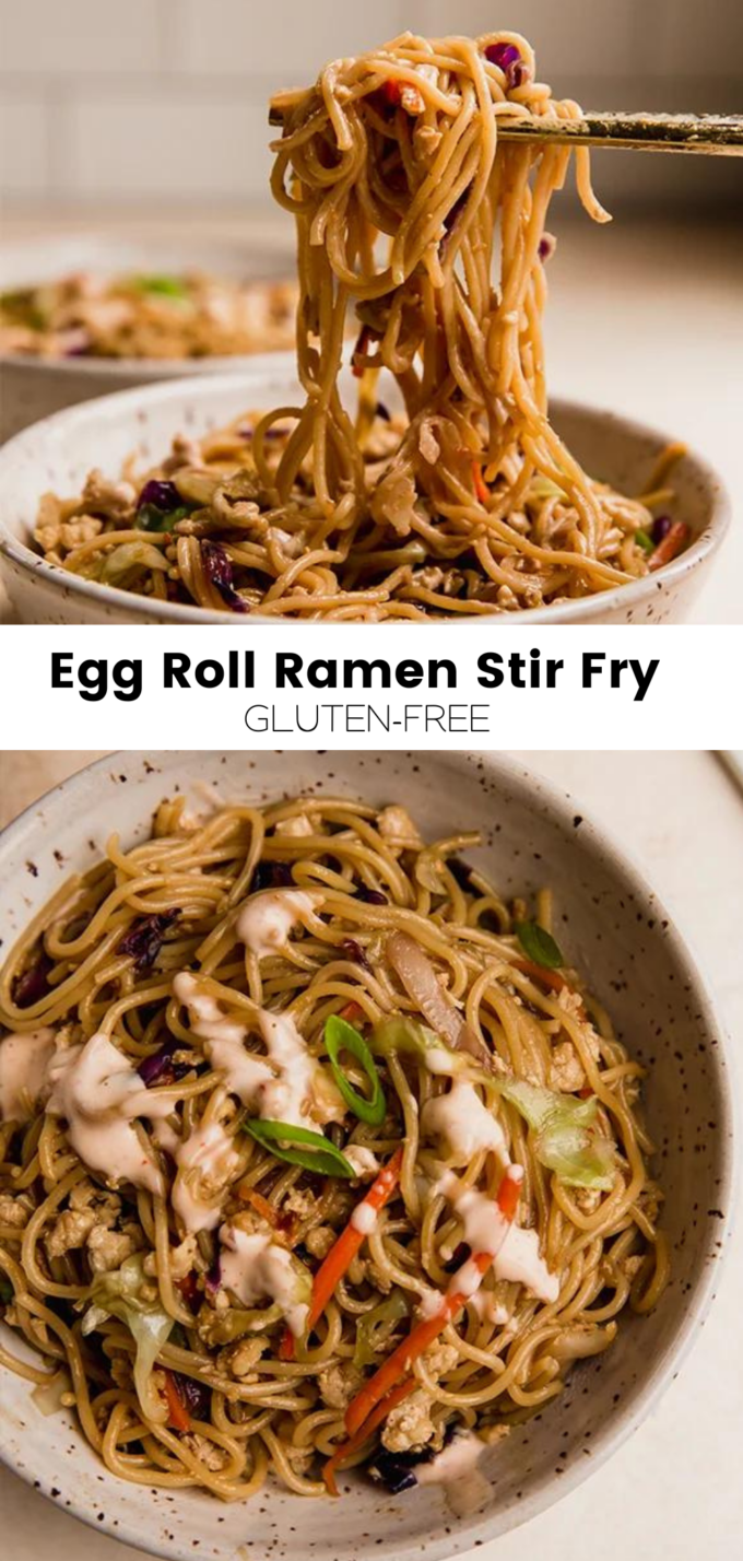 Egg Roll Ramen Stir Fry {Gluten Free} - Unbound Wellness