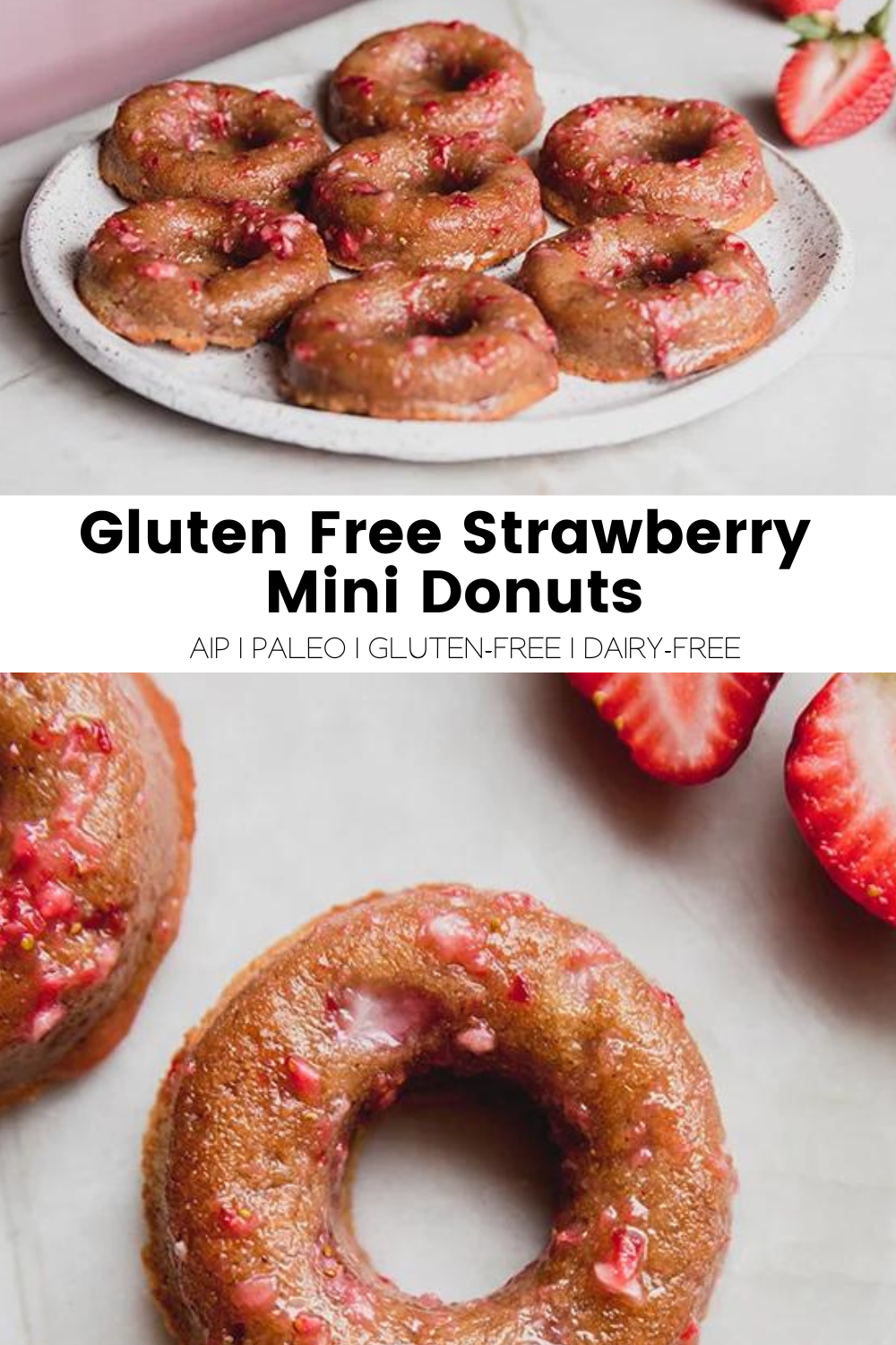 Gluten Free Strawberry Mini Donuts Unbound Wellness