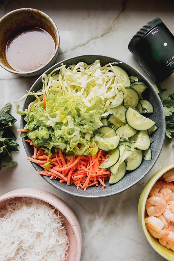 Salmon Rice Paper Sushi Roll - Unbound Wellness