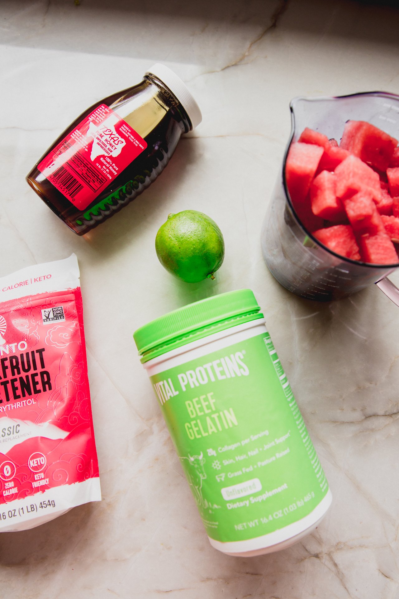Watermelon gummy ingredients. 