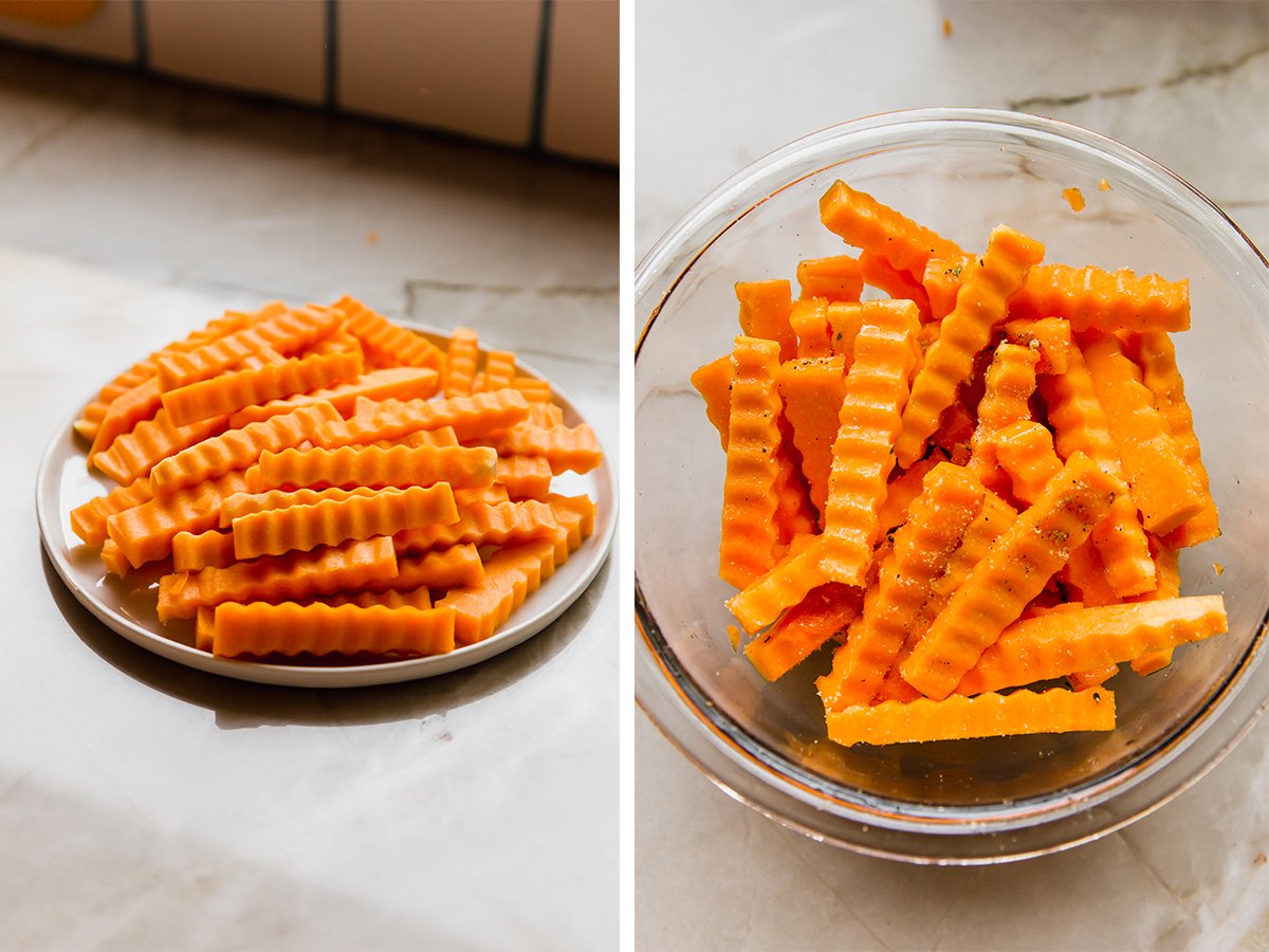 Butternut Squash Zig Zag Fries (in the Air Fryer) Unbound Wellness