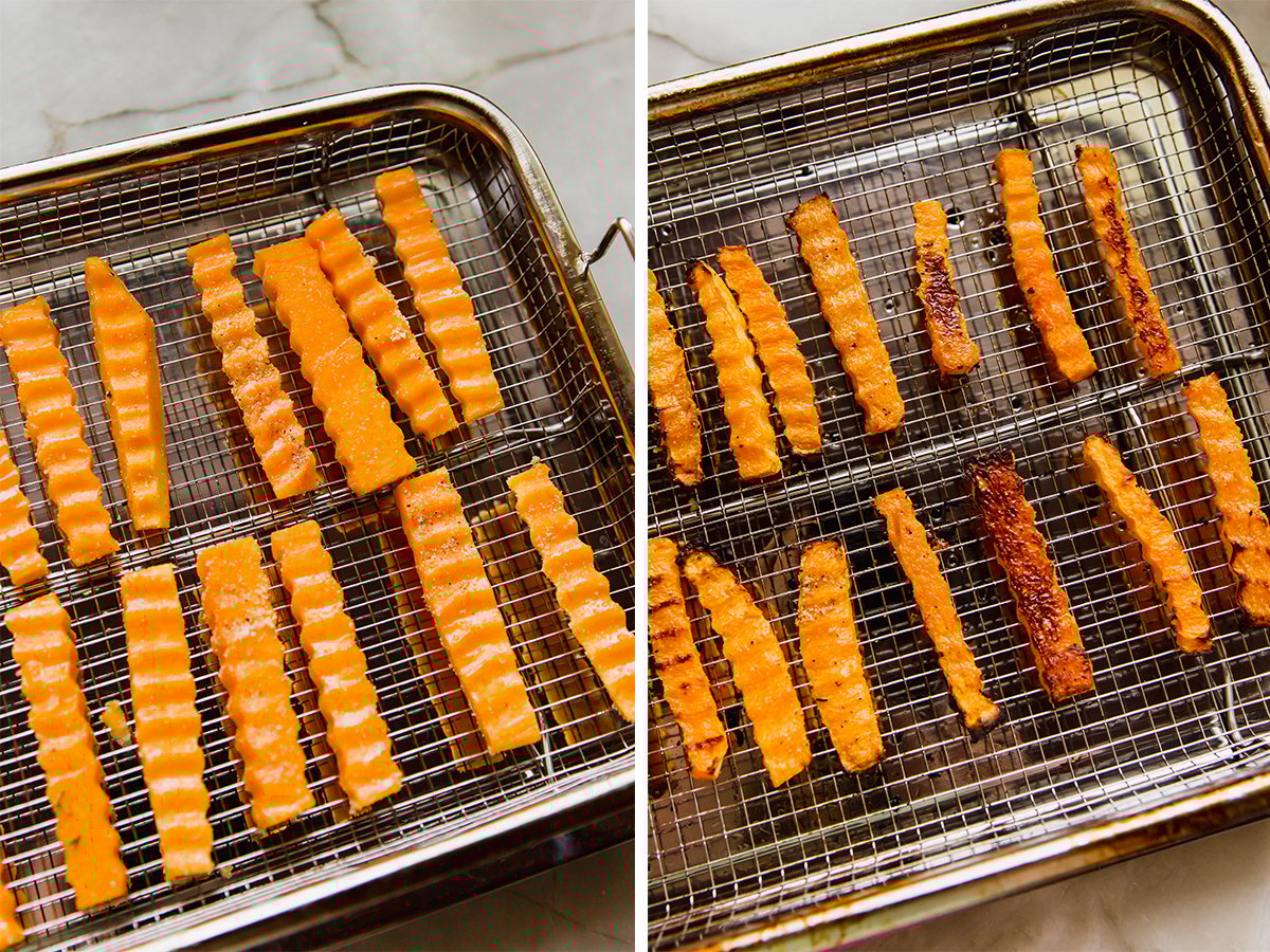 Butternut Squash Zig Zag Fries (in the Air Fryer) Unbound Wellness