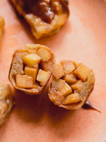 Caramel apple rice paper