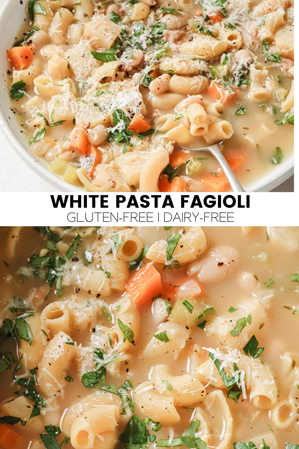 White Pasta Fagioli {gluten free, dairy optional} Unbound Wellness