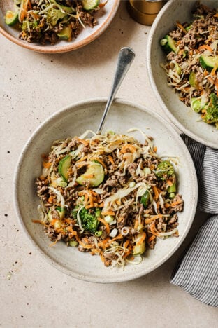 Ground Beef & Cabbage Stir Fry - Unbound Wellness