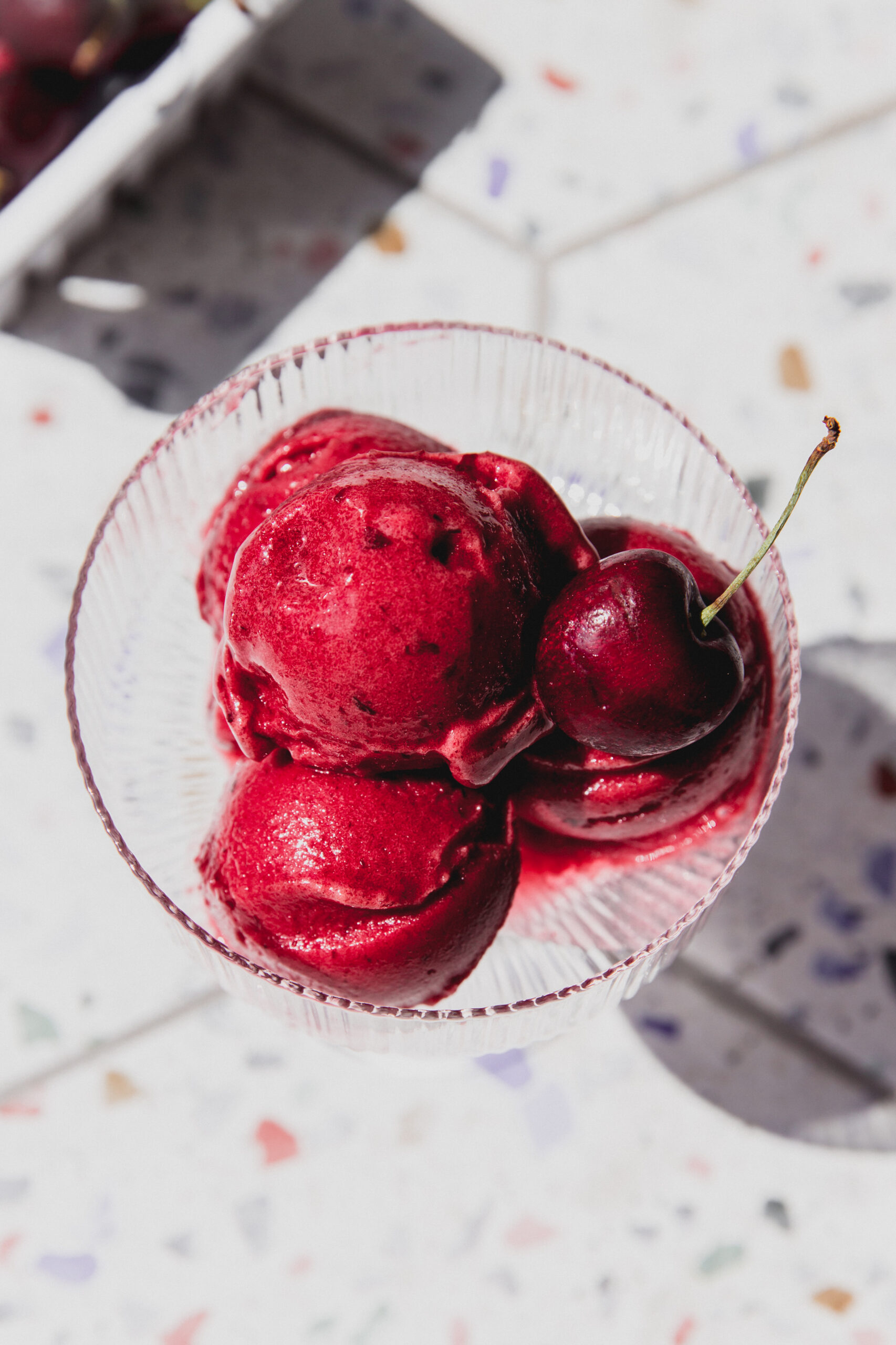 Cherry Shirley Temple Sorbet - Unbound Wellness