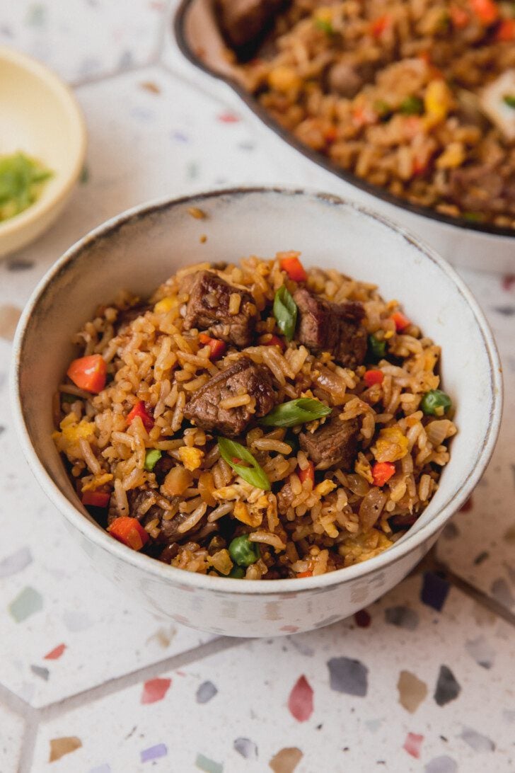 Easy Steak Fried Rice gluten & soy free - Unbound Wellness