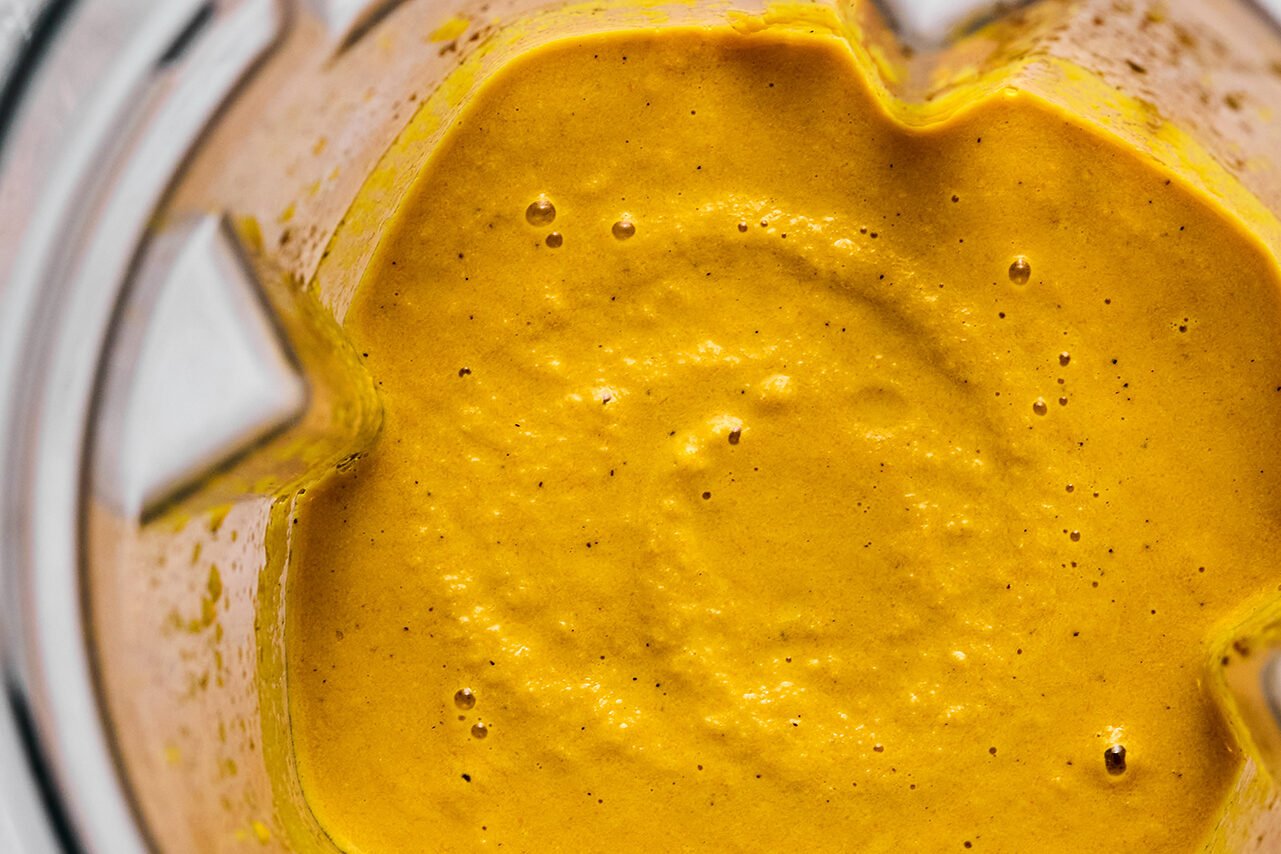 Japanese ginger dressing in a blender.