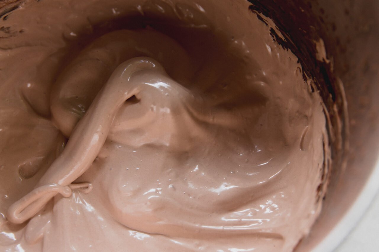 The marshmallow fluff after whipping.